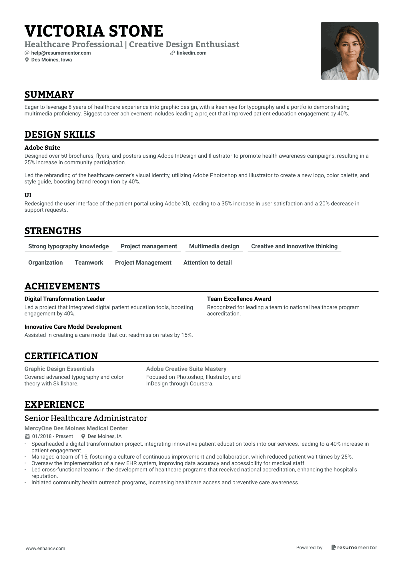 Resume Template 1